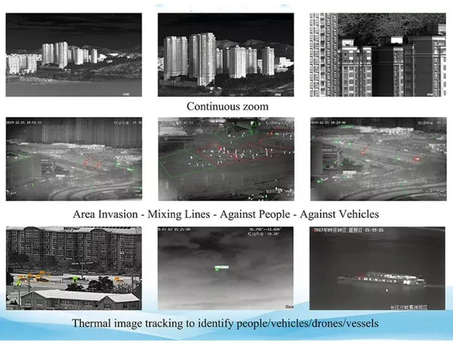 60km Detection Ultra Long Range Mwir Cooled 90-1100mm Lens Thermal Imaging PTZ Camera for Border Defense